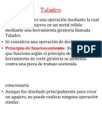 Operaciones y Clasificaciones de Máquinas Perforadoras