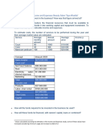 Beauty Salon Income and Expenditure Study