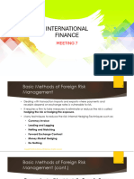 International Finance - Meeting 7