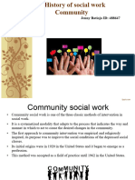 History of Community Social Work