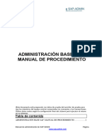 Manual de Procedimientos de Administración de Sap Basis PDF