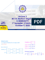 M114 Lecture 3