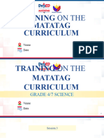 SD - Science 4 and 7 - Session 3