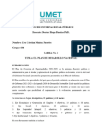 Ensayo Sobre El Plan Nacional de Desarrollo