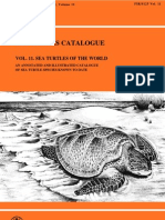 Fao Species Catalogue: Vol. 11. Sea Turtles of The World