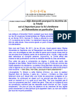 1+1+1 Un: Clé de Voûte de La Théologie Biblique ?