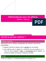 Mathématiques Pour Les Affaires: Chapitre 7: Matrices