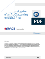 Tuvsud - Virtual Homologation of An ALKS According To UNECE R157