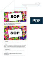 SOP For Computer System Validation in Pharmaceutical Industry