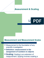 Unit 3 Measurement Scale