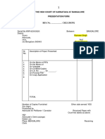 RFA No. - / 2021 (MON) : in The High Court of Karnataka at Bangalore Presentation Form