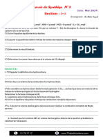 Devoir de Synthese N°3 1ere SC