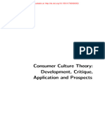 Consumer Culture Theory Development Crit