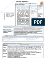 Sesión de Aprendizaje Comunicacion - Leemos Un Texto Argumentativo 19 de Junio