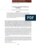 The Journal of Finance - 2023 - BOGOUSSLAVSKY - Liquidity Volume and Order Imbalance Volatility