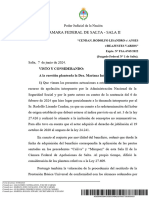 Jurisprudencia 2024 "Cendan, Rodolfo Lisandro-Reajuste de Haberes. Incorporación de Sumas No Remunerativas