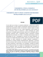 II - Artigo - CUNHA - Direito Fundamental À Prova Cognição e Fundamentação (2023) - CEVICA