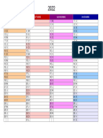 Calendario 3 2022