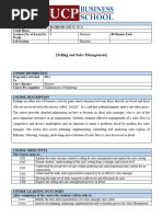 Sales Management Outline (Revised) With Cases and Web Resources