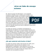 Para Qué Sirve Un Tubo de Ensayo Usos y Funciones