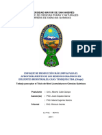 Facultad de Ciencias Puras Y Naturales Carrera de Ciencias Químicas