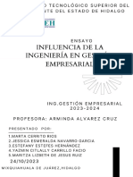 Ensayo Influencia de La Gestion Empresarial