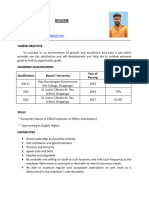 Resume: R.Amsavaradhan