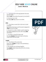 Wordly Wise Online: Level 2 - Word List Lesson 1