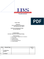 Program: MBA Semester-III Course: Syndicated Learning Program (SLP-3) Academic Year: 2023-24 Department of Marketing & Strategy IBS, IFHE, Hyderabad