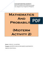 Mathmatics&Probability MidtermActivity2 LichelleAlcantara