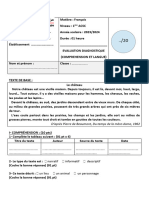 Evaluation Diagnostique 1asc College 2020 2021