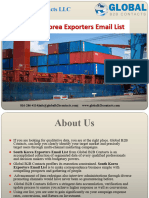 South Korea Exporters Email List