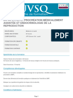 Du Infertilite Procreation Medicalement Assistee Et Endocrinologie de La