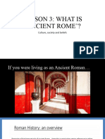 1.3 Ancient Roman Life