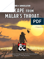 Escape From Malar's Throat