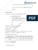 Bepc Corrige Mathemathiques 2001