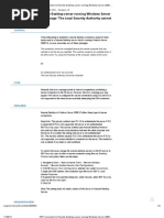 RDP Connection To Remote Desktop Server Running Windows Server 2008 R2 May Fail With Message 'The Local Security Authority Cannot Be Contacted'