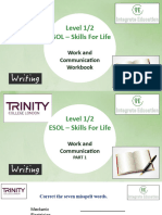 Level 1 Writing Workbook WK 1 Work and Comms