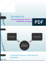 Introducción. Una Aproximación Teorica Al Campo de Las Dificultades de Aprenzaje