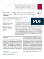 Effects of Alkali and Alkaline-Earth Metal Dopants On MgO Supported Rare-Earth Oxide Catalysts