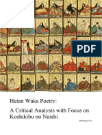 EPQ Heian Waka Poetry by Imogen Lee, University of Oxford