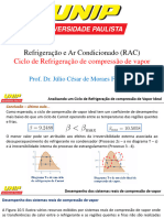 RAC - Aula 4 - Ciclo de Refrigeração de Compressão de Vapor