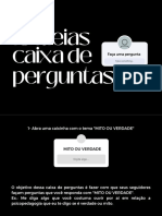 Caixa Perguntas - Roteiro de Stories - Psicopedagoga