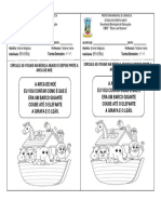 Atividade Ensino Religioso - ARCA de NOÉ