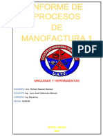 Informe de Expo de Manofactura 1 Tema 2