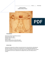 Analisis El Hombre de Vitruvio