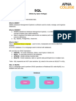 SQL Notes by Apna College