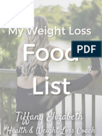 My Weight Loss Food List