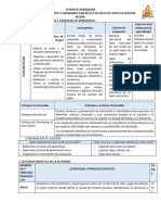 SESIÓN DE APRENDIZAJE DE LA ELABORACION DE UN PLATO TIPICO COMUNICACION 01 de Julio