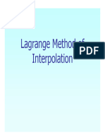 9 Lagrange Interpolation